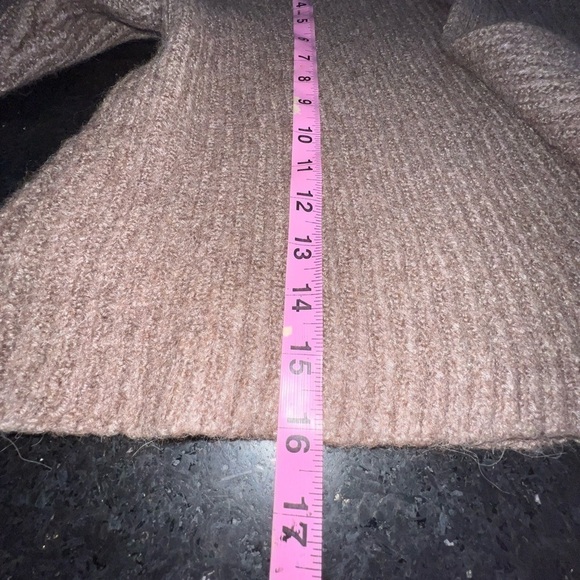 UEC WOOL & SILK EILEEN FISHER CARDIGAN CROP BLUSH PINK SWEATER SZ S - Picture 8 of 9